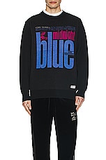 WACKO MARIA Blue Note Jacquard Sweater in One, view 4, click to view large image.