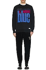 WACKO MARIA Blue Note Jacquard Sweater in One, view 5, click to view large image.