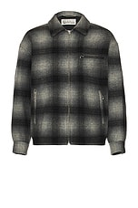 WACKO MARIA Ombre Check 50'S Jacket Type-2 in Gray | FWRD