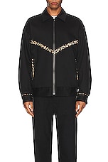 WACKO MARIA Western Jacket in Black, view 3, click to view large image.