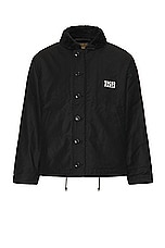 WACKO MARIA N-1 Deck Jacket in Black, view 2, click to view large image.