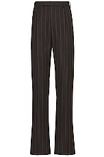 WACKO MARIA Double Pleated Trousers in Brown, view 1, click to view large image.