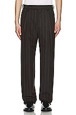 WACKO MARIA Double Pleated Trousers in Brown, view 4, click to view large image.