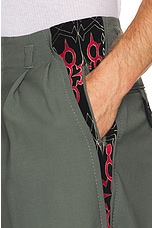 WACKO MARIA Wolf's Head Rockabilly Pants Type-1 in Gray & Black, view 4, click to view large image.