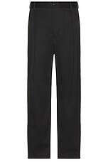 パンツ WACKO MARIA DOUBLE PLEATED CHINO TROUSER WACKO MARIA Double Pleated Chino Trousers in Black | FWRD