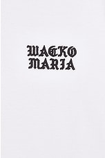 WACKO MARIA Washed Heavy Weight T-shirt Type-2 in White, view 3, click to view large image.