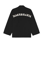 WACKO MARIA Army Shirt Type-3 in Black, view 1, click to view large image.