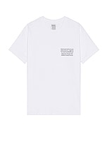 WACKO MARIA Crew Neck T-Shirt in White, view 2, click to view large image.