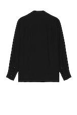 WACKO MARIA Switching Shirt in Black, view 2, click to view large image.