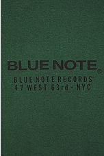 WACKO MARIA Blue Note T-shirt in Green, view 3, click to view large image.