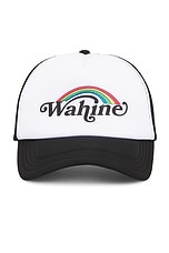 Wahine Trucker Hat in Black, view 1, click to view large image.