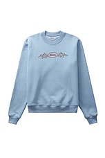 Wahine Dolphin Sweater in Powder Blue, view 1, click to view large image.