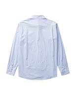 Wahine Out Of Town Shirt in Blue & White, view 2, click to view large image.