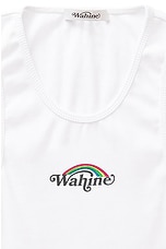 Wahine Tank Top in White, view 3, click to view large image.