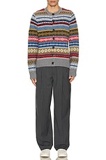 Wales Bonner Astral Cardigan in Multi, view 4, click to view large image.