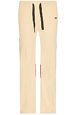 Wales Bonner Percussion Track Pant in Yellow, view 1, click to view large image.
