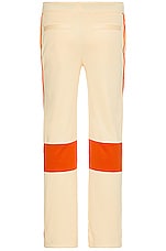 Wales Bonner Percussion Track Pant in Yellow, view 2, click to view large image.