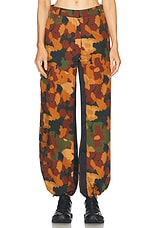 Wales Bonner Reverb Trouser in Camo Multi, view 1, click to view large image.