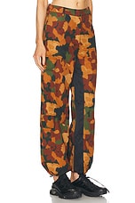 Wales Bonner Reverb Trouser in Camo Multi, view 3, click to view large image.