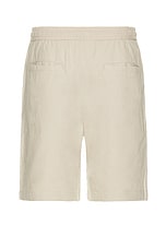 WAO Casual Linen Short in Light Beige, view 2, click to view large image.