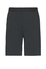 WAO Relaxed Nylon Pleated Short in Dark Navy, view 1, click to view large image.