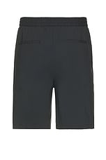 WAO Relaxed Nylon Pleated Short in Dark Navy, view 2, click to view large image.