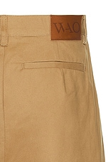 WAO The Pleated Short in Brown, view 4, click to view large image.