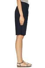 WAO The Pleated Short in Navy, view 3, click to view large image.