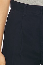 WAO The Pleated Short in Navy, view 5, click to view large image.