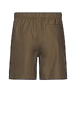 WAO The Volley Short in Olive, view 2, click to view large image.