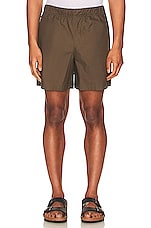 WAO The Volley Short in Olive, view 3, click to view large image.
