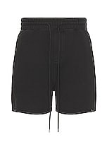WAO The Fleece Short in black, view 1, click to view large image.