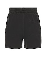 WAO The Fleece Short in black, view 2, click to view large image.