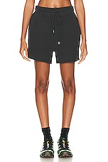 WAO The Fleece Short in black, view 1, click to view large image.