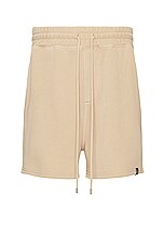 WAO The Fleece Short in tan, view 1, click to view large image.