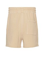 WAO The Fleece Short in tan, view 2, click to view large image.