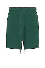 WAO The Fleece Short in green, view 1, click to view large image.