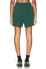 WAO The Fleece Short in green, view 3, click to view large image.
