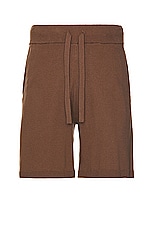 WAO Fully Knitted Short in Brown, view 1, click to view large image.