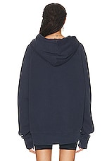 WAO The Pullover Hoodie in navy, view 3, click to view large image.