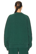 WAO The Crew Sweatshirt in green, view 3, click to view large image.