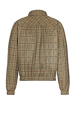 WAO Plaid Bomber Jacket in brown & black, view 2, click to view large image.