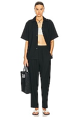 WAO Ribbed Knit Pant in black, view 5, click to view large image.