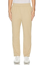 WAO Ribbed Knit Pant in tan, view 3, click to view large image.