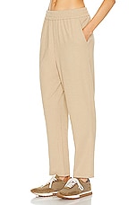 WAO Ribbed Knit Pant in tan, view 3, click to view large image.