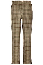 WAO Plaid Trouser in brown & black, view 1, click to view large image.