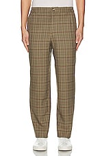 WAO Plaid Trouser in brown & black, view 4, click to view large image.
