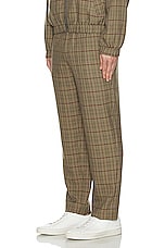 WAO Plaid Trouser in brown & black, view 5, click to view large image.