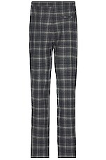 WAO Plaid Trouser in grey & black, view 2, click to view large image.