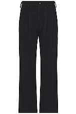 WAO Double Pleated Trousers in black, view 1, click to view large image.
